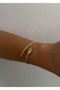 Heliophilia Silver Pulsera de Latón Dorada con Recubrimiento de Laca